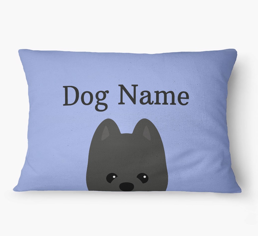 'Peeking Yappicon' - Personalized {breedFullName} Dog Bed
