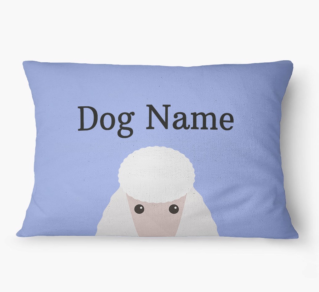 'Peeking Yappicon' - Personalized {breedFullName} Dog Bed