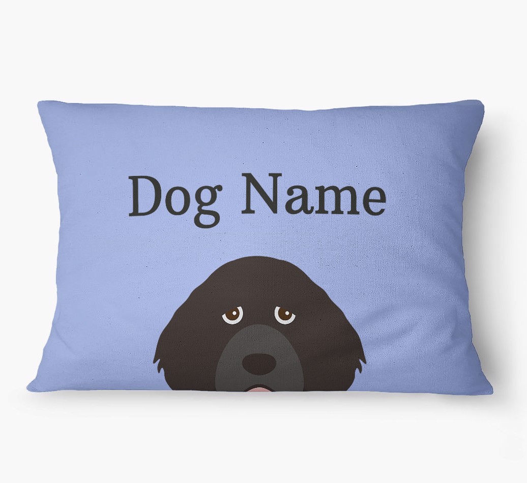'Peeking Yappicon' - Personalized {breedFullName} Dog Bed