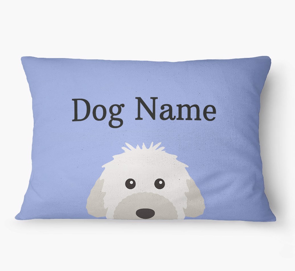 'Peeking Yappicon' - Personalized {breedFullName} Dog Bed