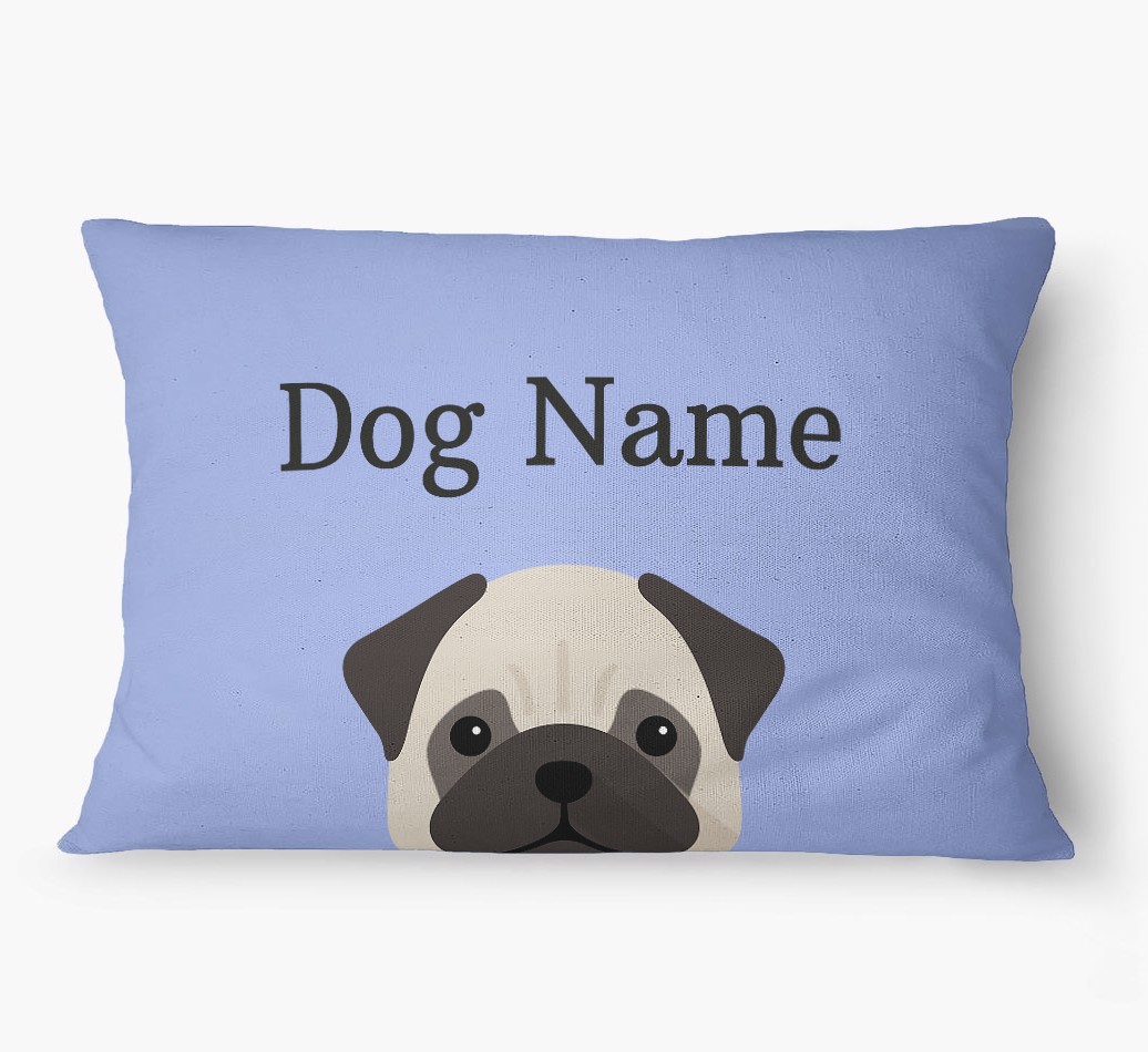 'Peeking Yappicon' - Personalized {breedFullName} Dog Bed