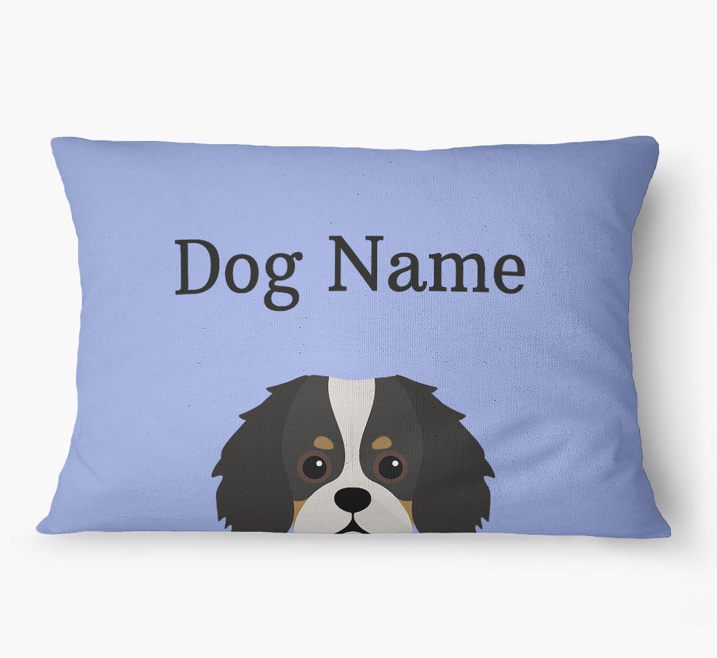 'Peeking Yappicon' - Personalized {breedFullName} Dog Bed