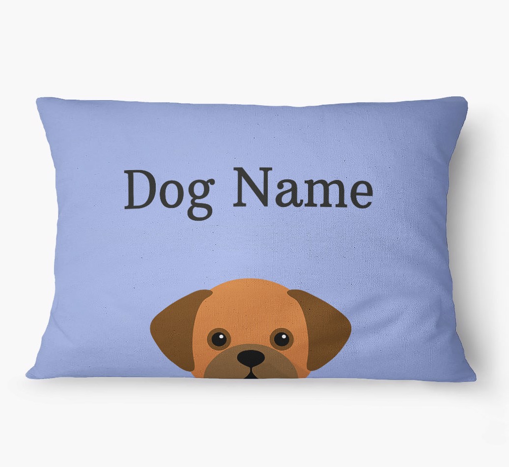 'Peeking Yappicon' - Personalized {breedFullName} Dog Bed