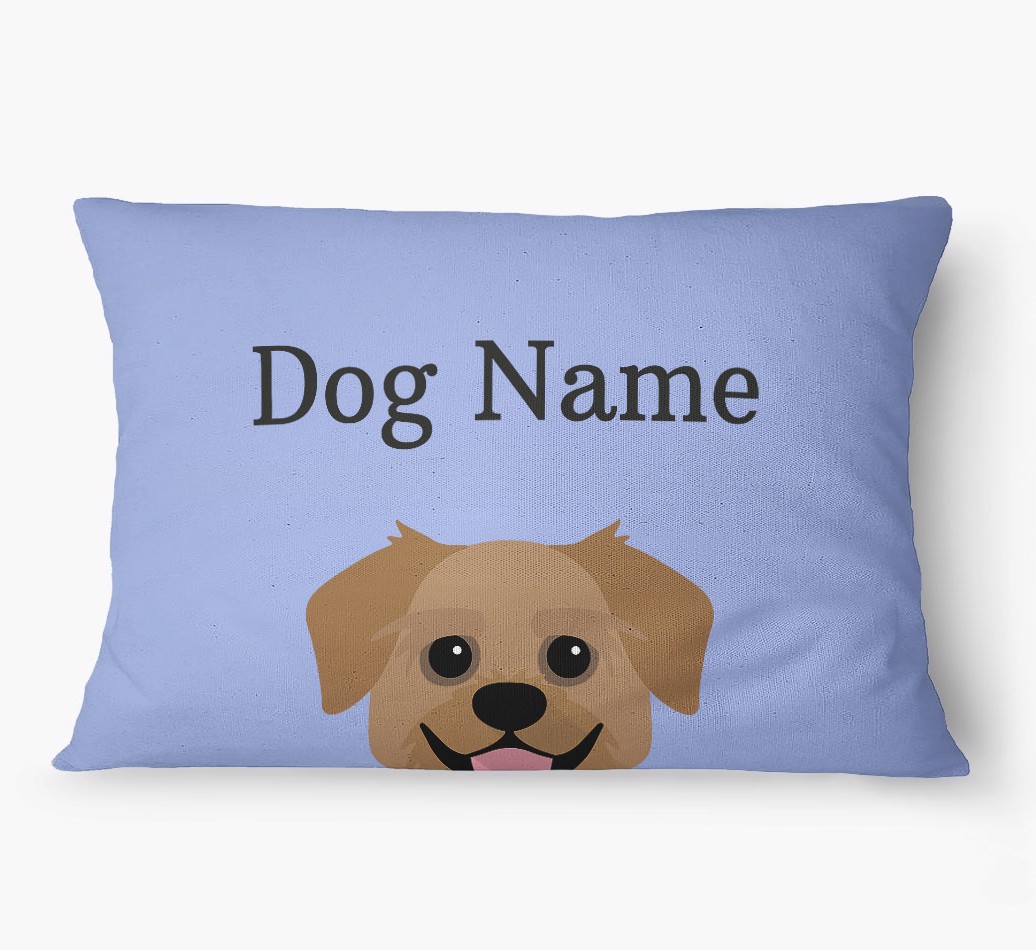 'Peeking Yappicon' - Personalized {breedFullName} Dog Bed