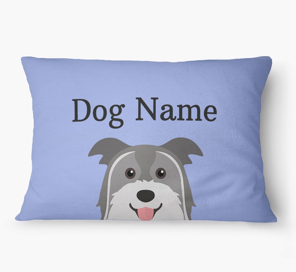 'Peeking Yappicon' - Personalized {breedFullName} Dog Bed