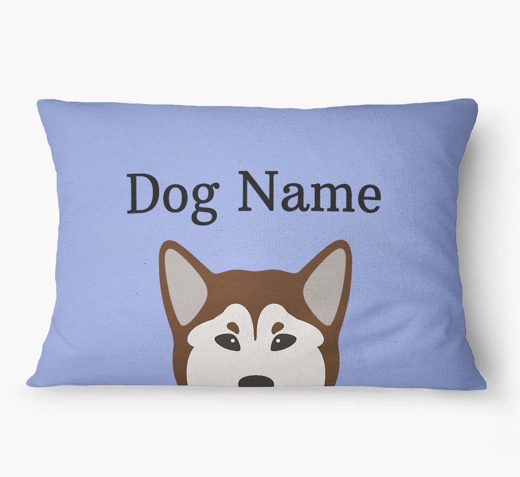 'Peeking Yappicon' - Personalized {breedFullName} Dog Bed