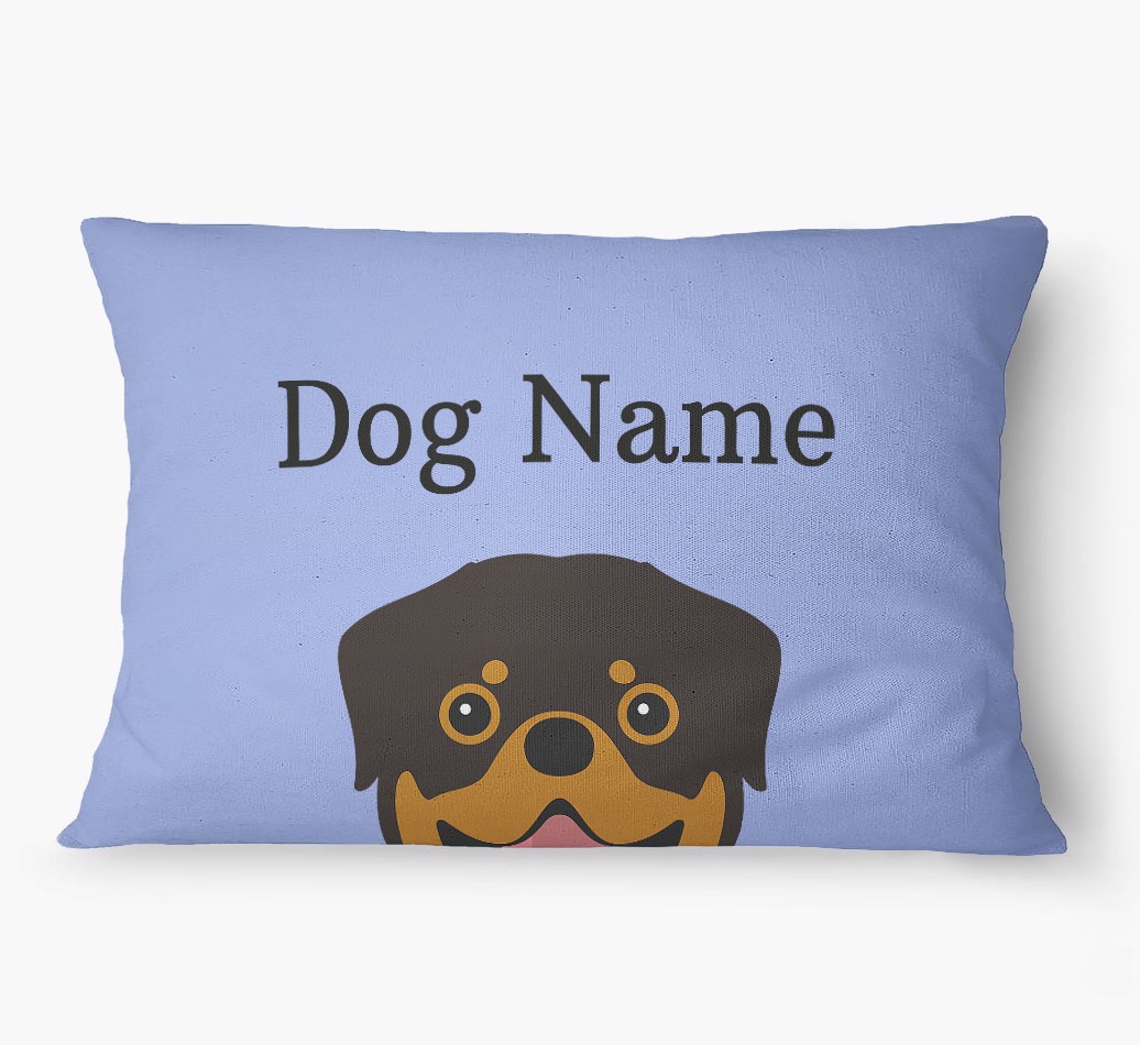 'Peeking Yappicon' - Personalized {breedFullName} Dog Bed