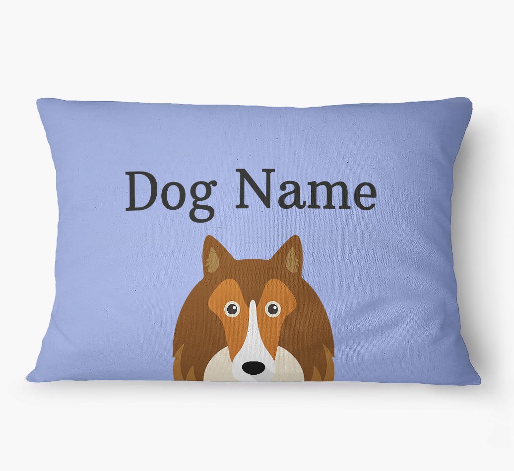 'Peeking Yappicon' - Personalized {breedFullName} Dog Bed