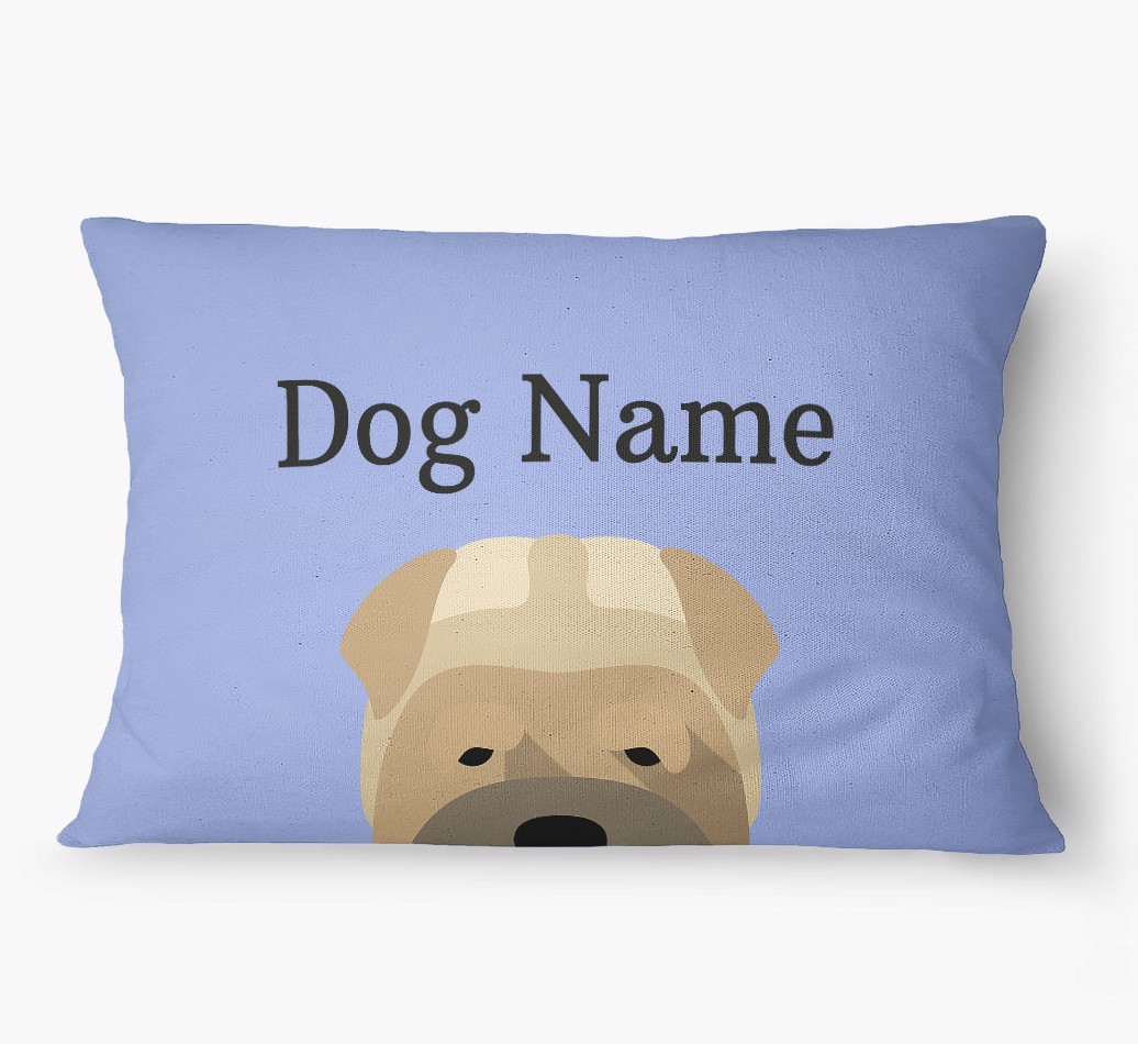 'Peeking Yappicon' - Personalized {breedFullName} Dog Bed