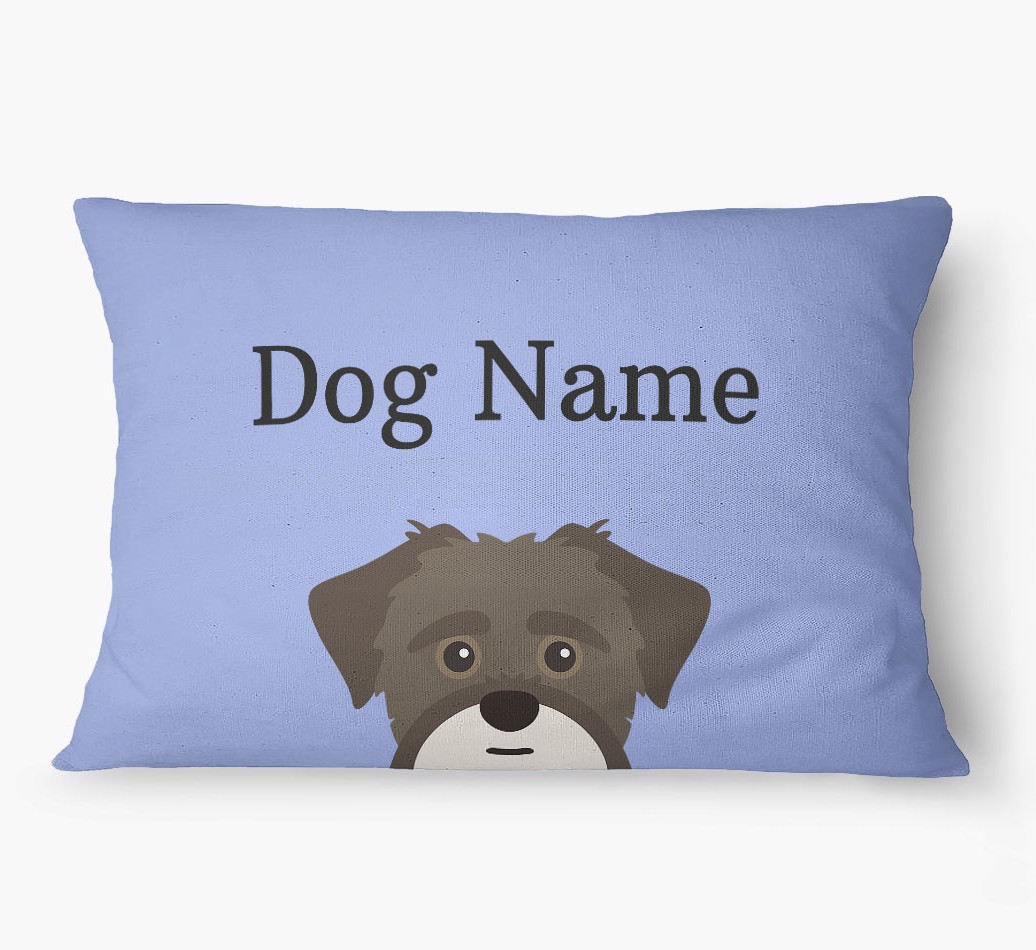'Peeking Yappicon' - Personalized {breedFullName} Dog Bed