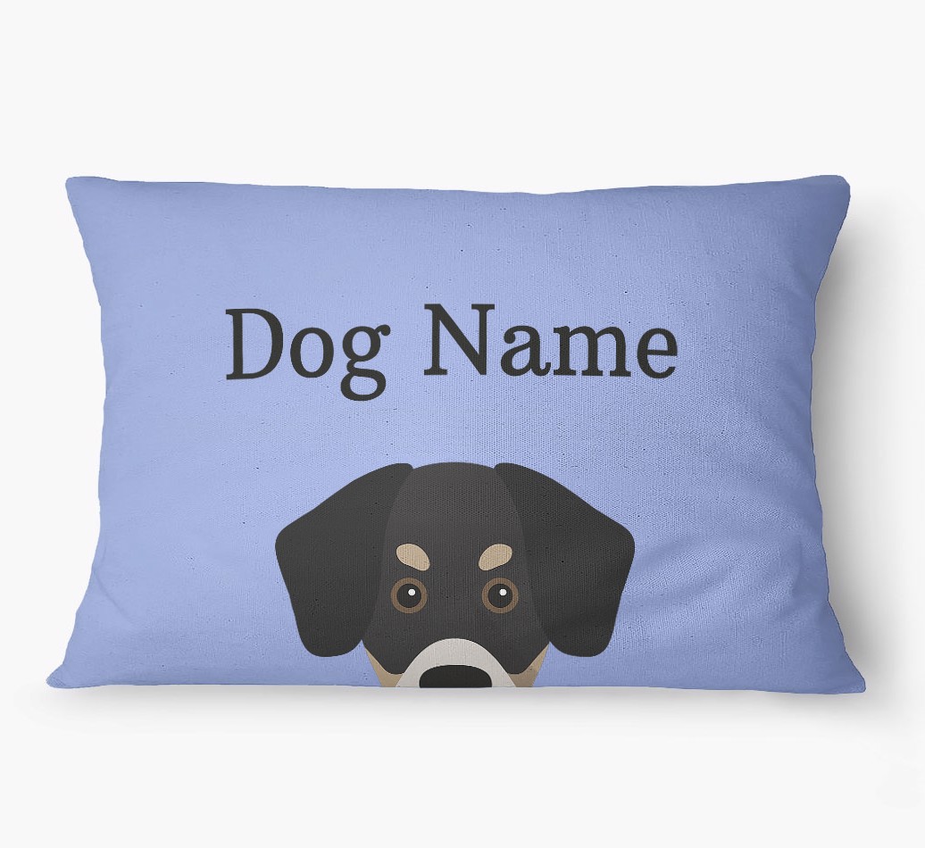 'Peeking Yappicon' - Personalized {breedFullName} Dog Bed