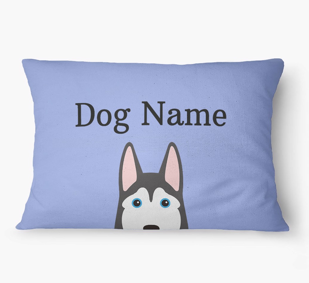 'Peeking Yappicon' - Personalized {breedFullName} Dog Bed