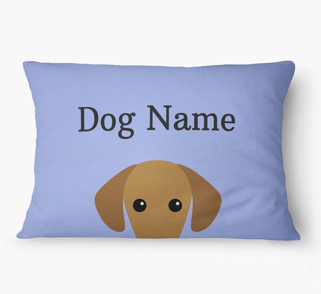'Peeking Yappicon' - Personalized {breedFullName} Dog Bed