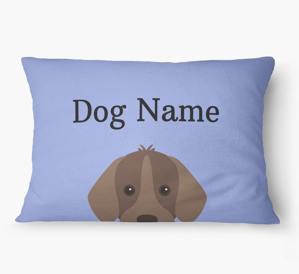 'Peeking Yappicon' - Personalized {breedFullName} Dog Bed