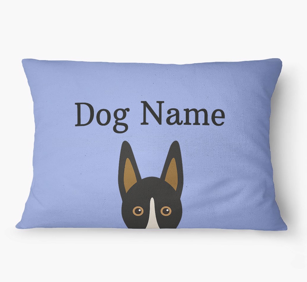 'Peeking Yappicon' - Personalized {breedFullName} Dog Bed