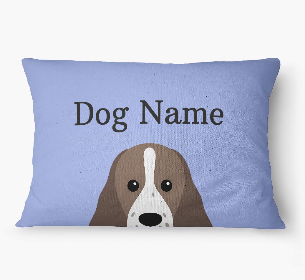 'Peeking Yappicon' - Personalized {breedFullName} Dog Bed