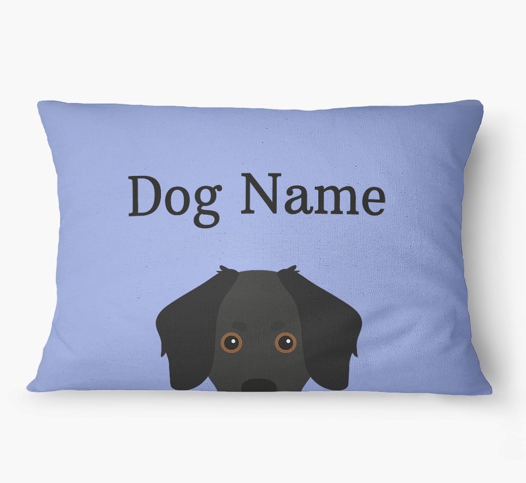 'Peeking Yappicon' - Personalized {breedFullName} Dog Bed