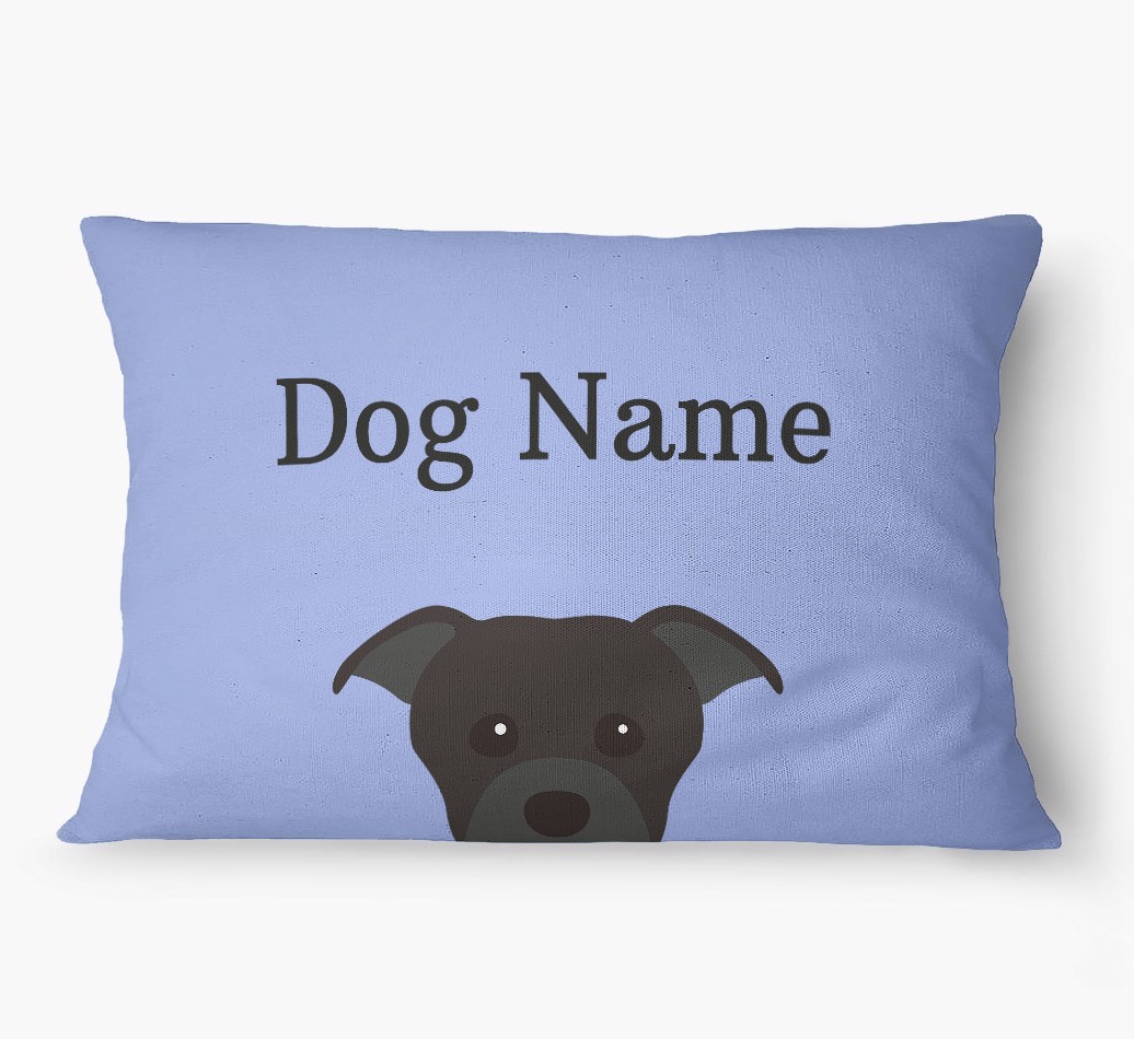 'Peeking Yappicon' - Personalized {breedFullName} Dog Bed