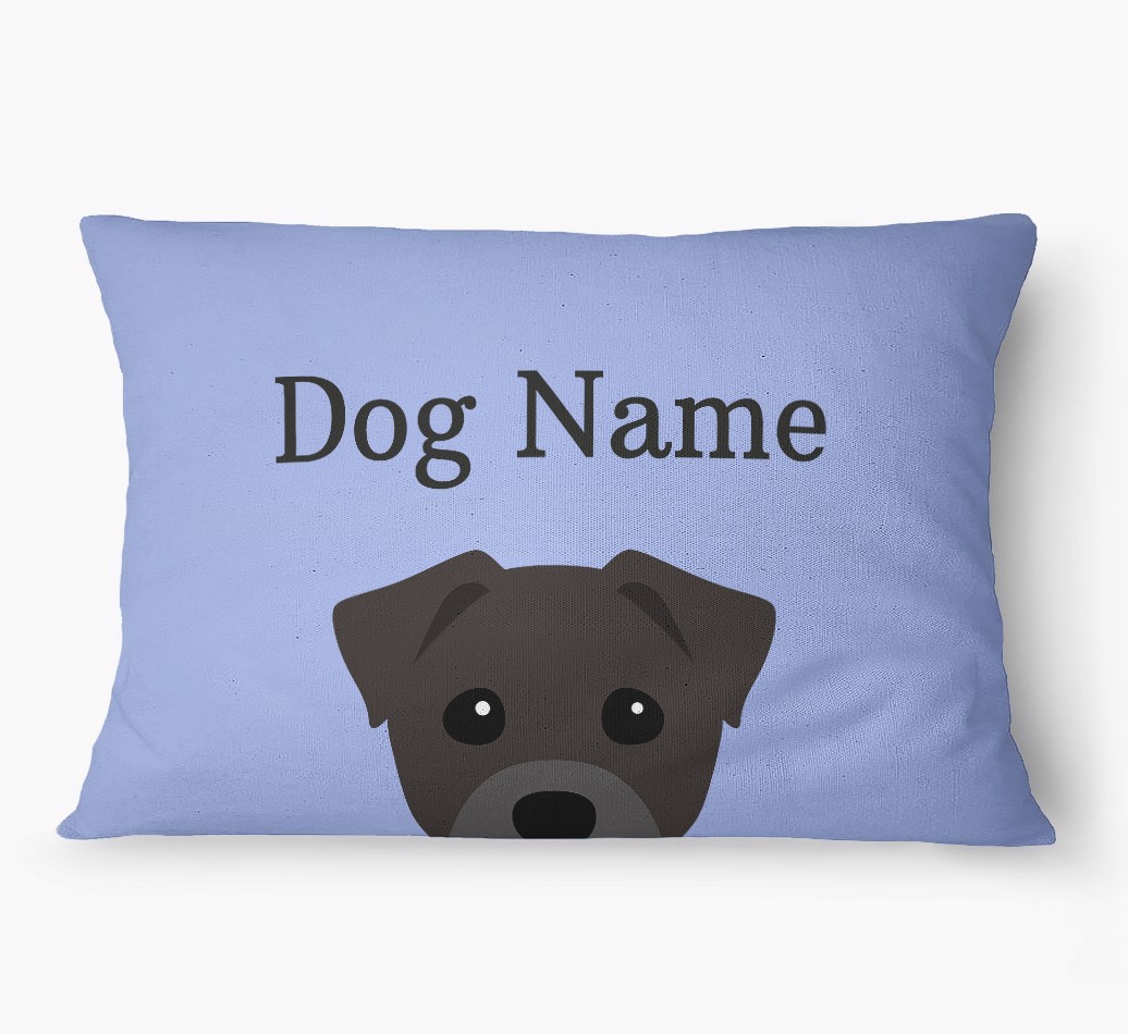 'Peeking Yappicon' - Personalized {breedFullName} Dog Bed