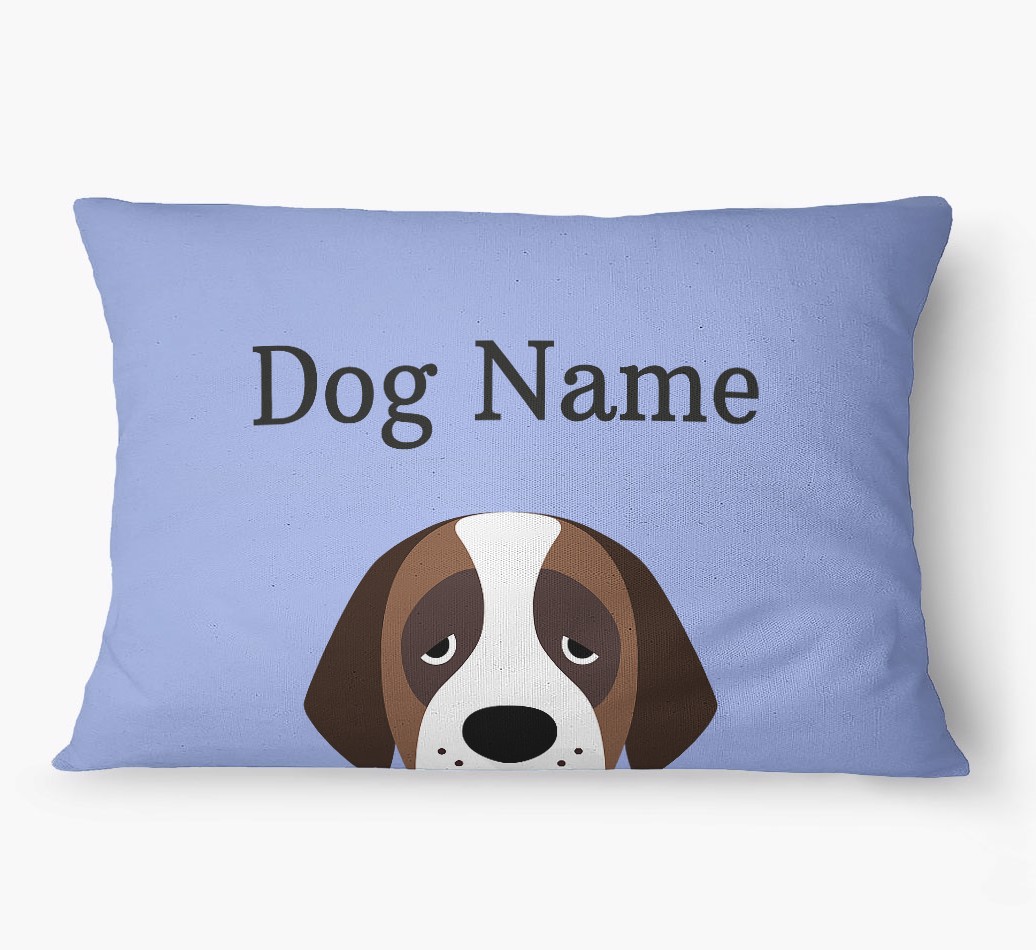 'Peeking Yappicon' - Personalised {breedFullName} Dog Bed