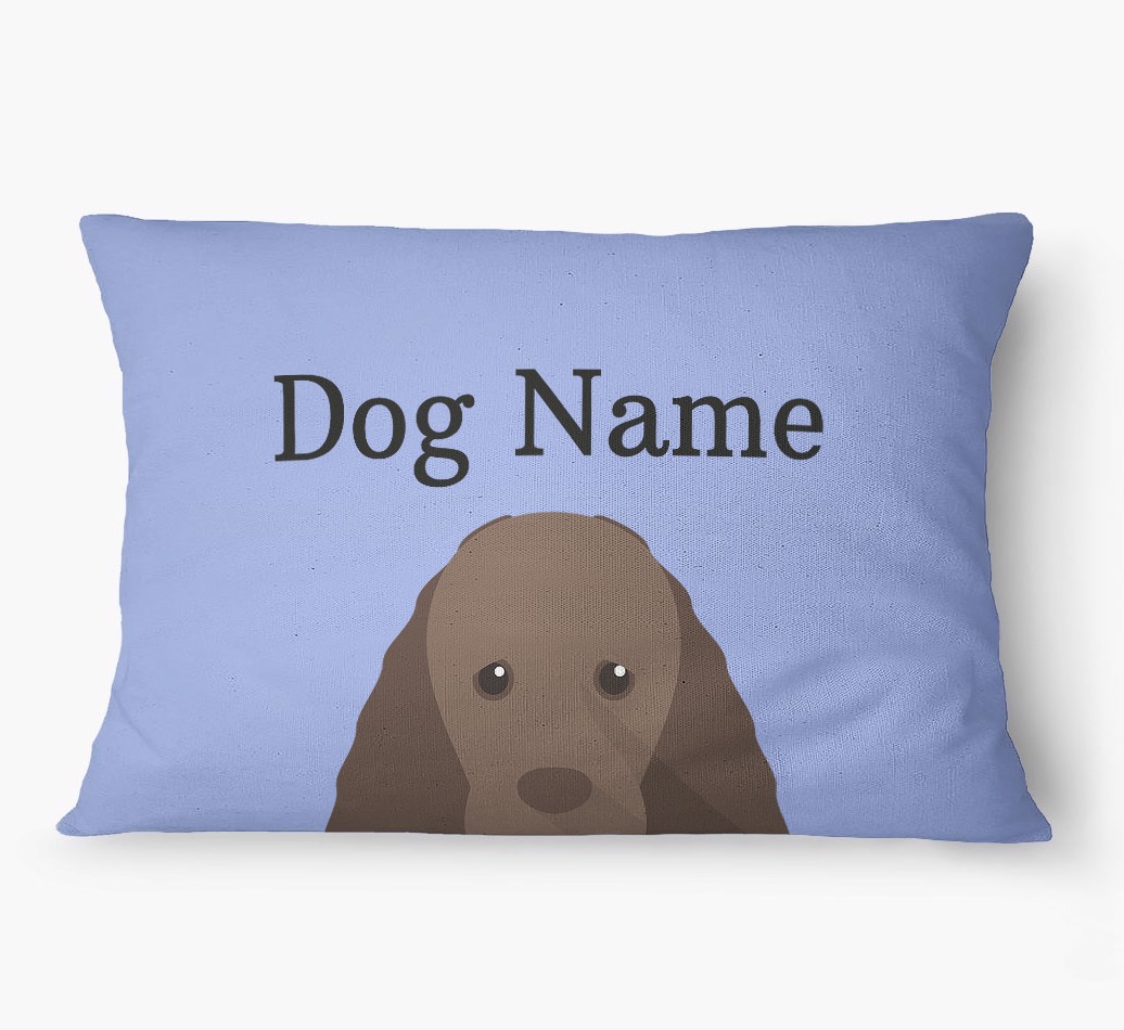 'Peeking Yappicon' - Personalized {breedFullName} Dog Bed