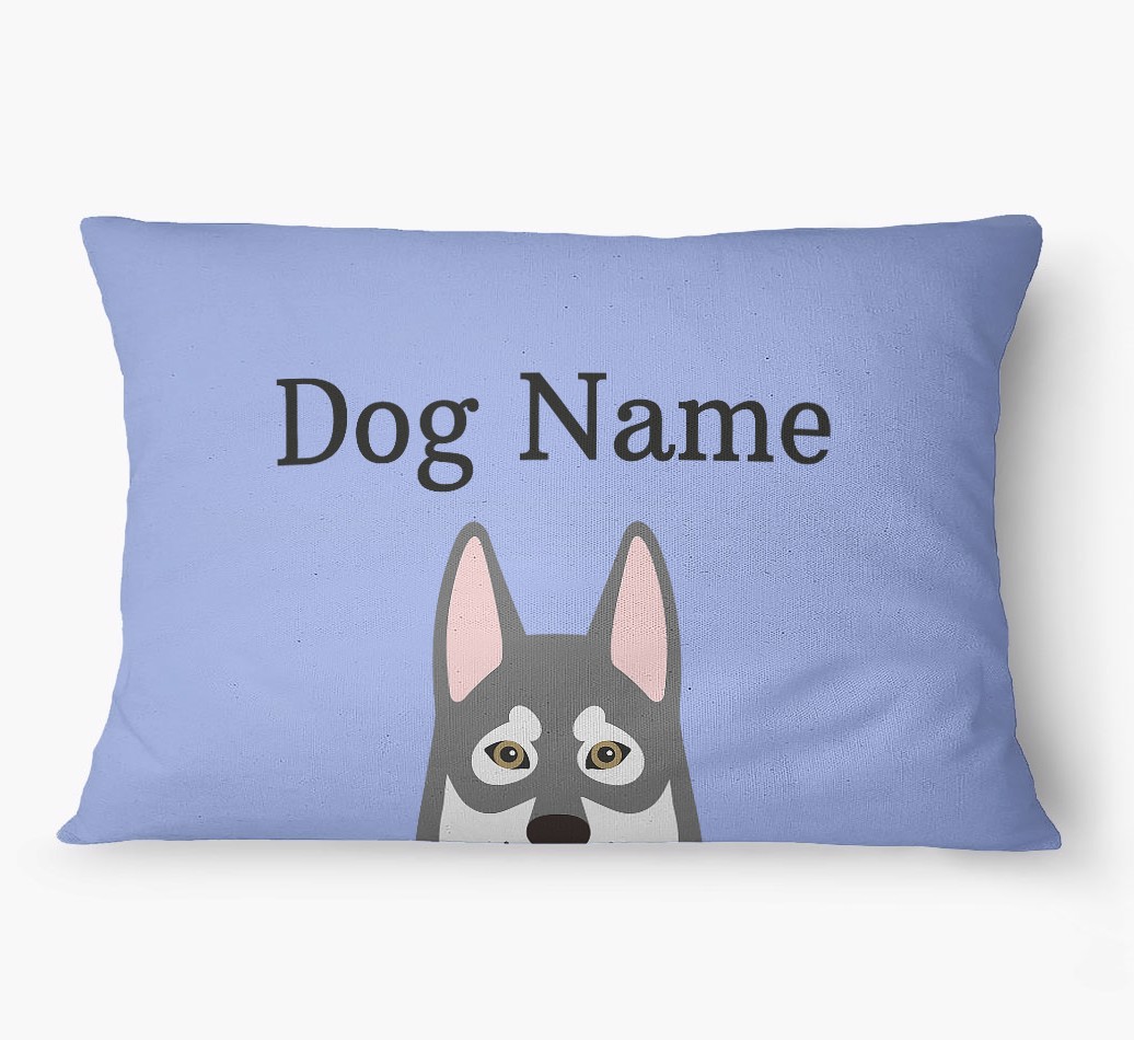 'Peeking Yappicon' - Personalized {breedFullName} Dog Bed