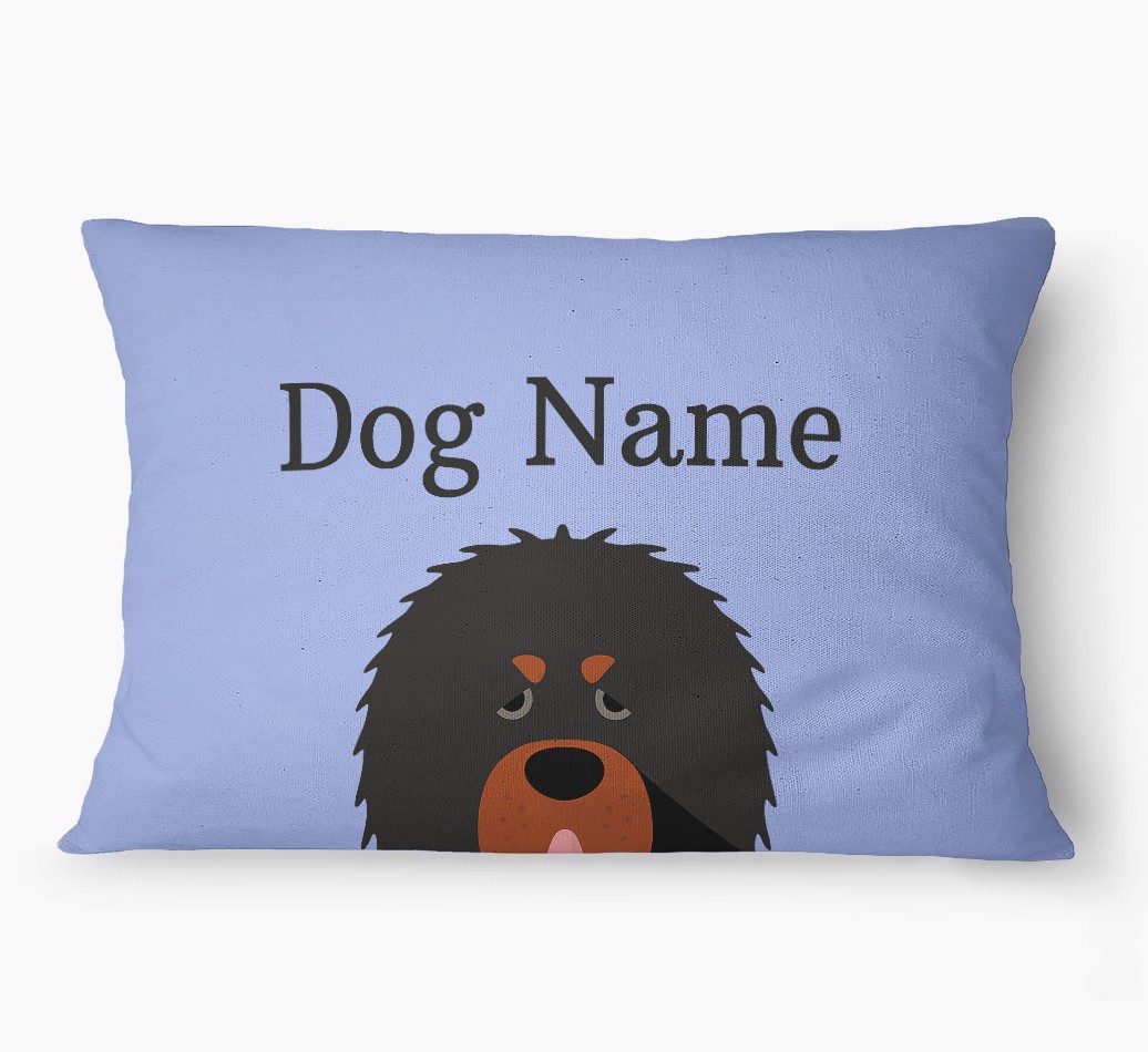 'Peeking Yappicon' - Personalized {breedFullName} Dog Bed