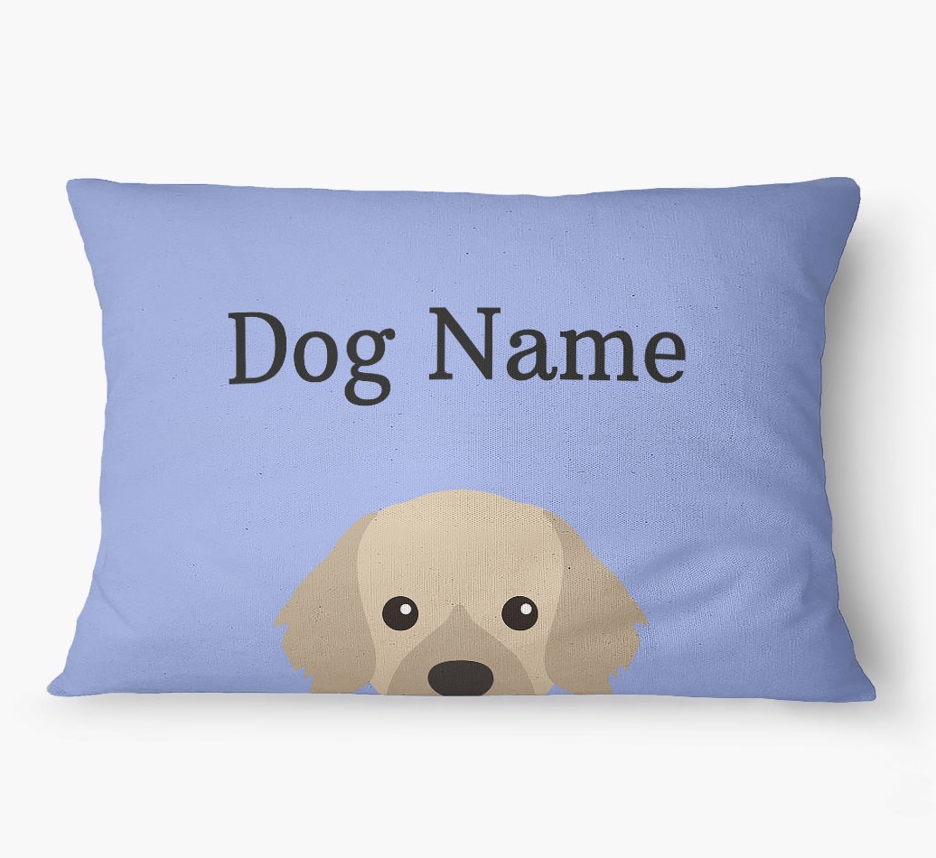 'Peeking Yappicon' - Personalized {breedFullName} Dog Bed