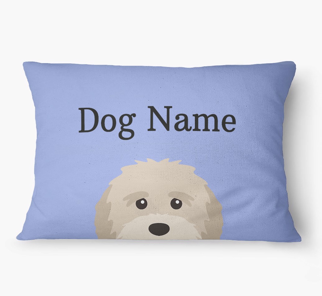'Peeking Yappicon' - Personalized {breedFullName} Dog Bed