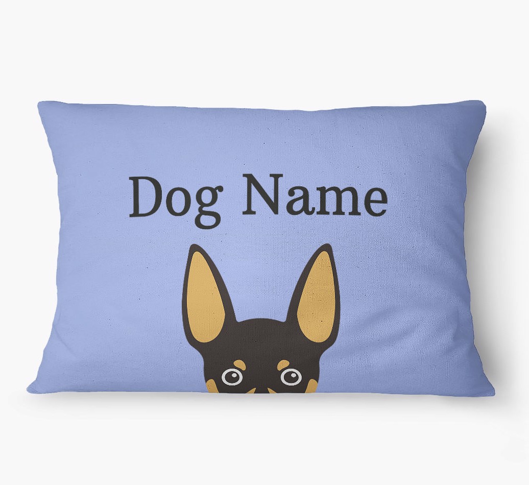 'Peeking Yappicon' - Personalized {breedFullName} Dog Bed