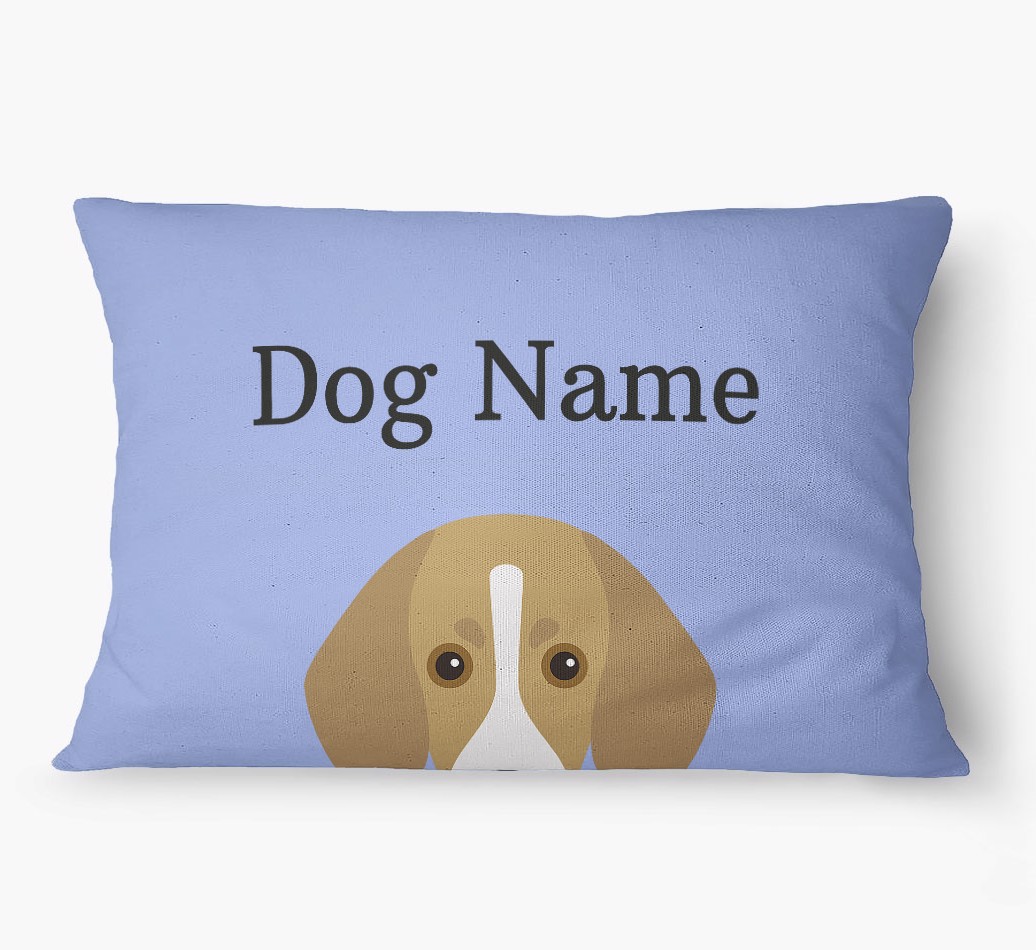 'Peeking Yappicon' - Personalized {breedFullName} Dog Bed