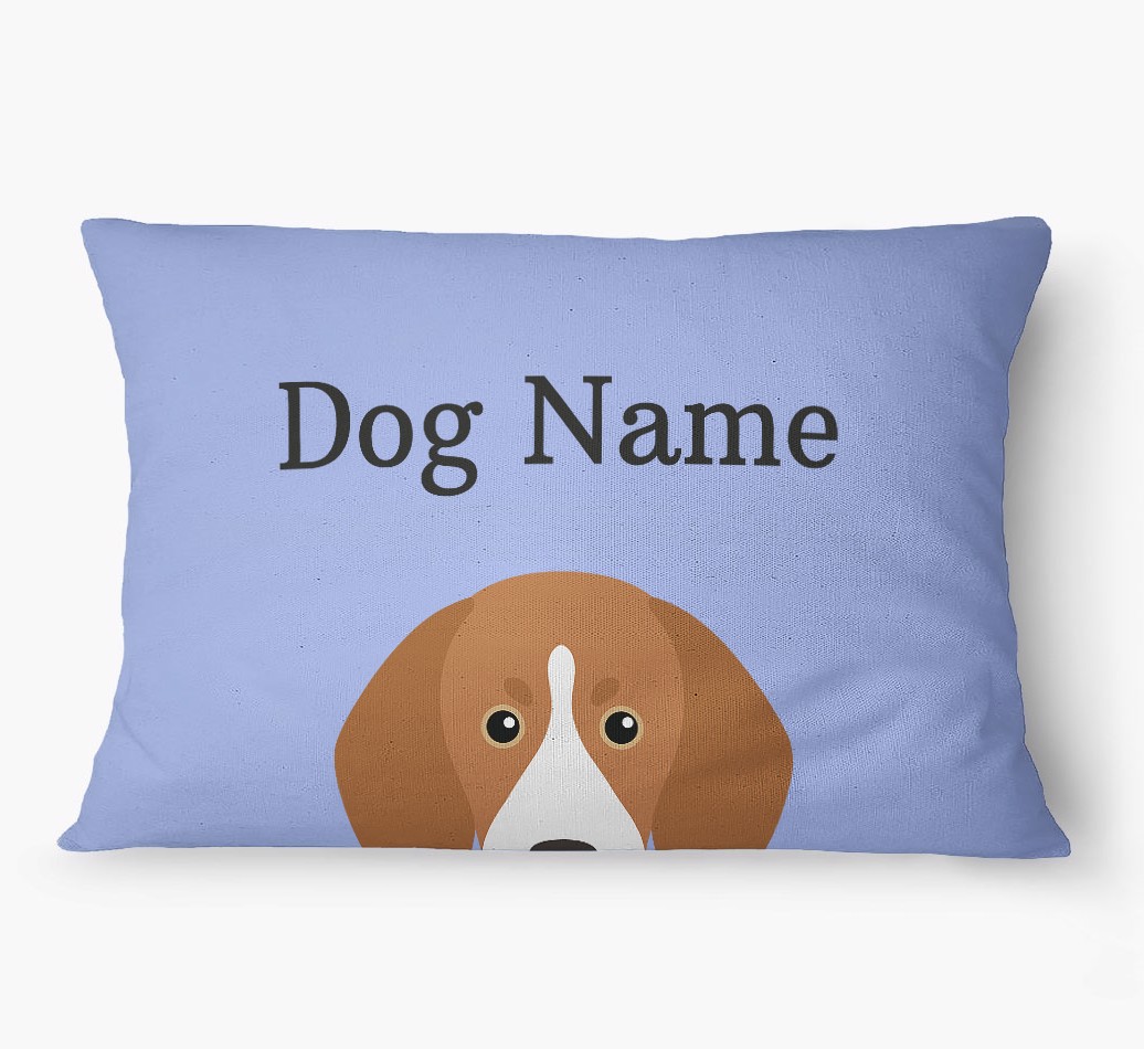 'Peeking Yappicon' - Personalized {breedFullName} Dog Bed