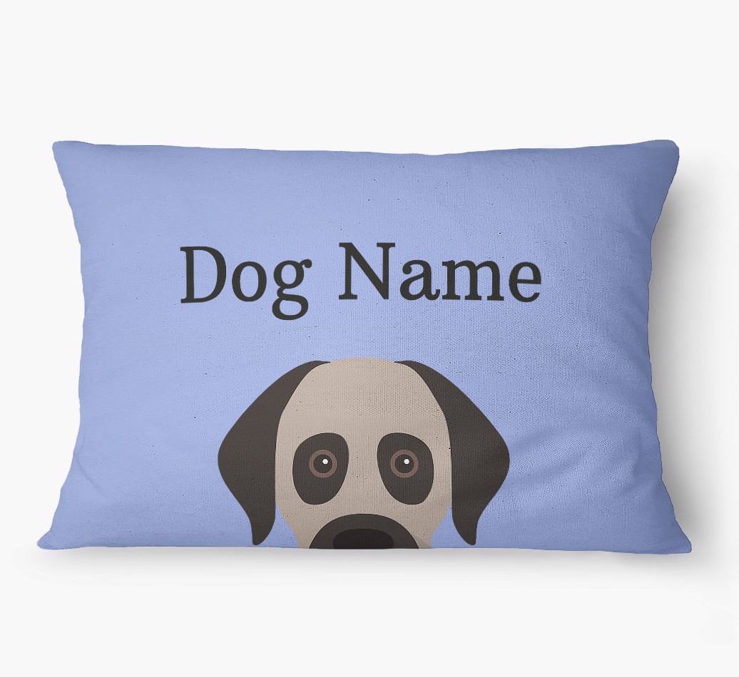 'Peeking Yappicon' - Personalized {breedFullName} Dog Bed