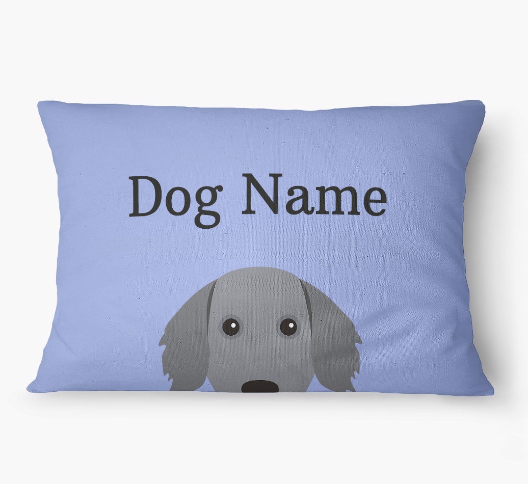 'Peeking Yappicon' - Personalized {breedFullName} Dog Bed
