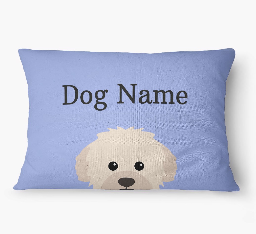 'Peeking Yappicon' - Personalised {breedFullName} Dog Bed