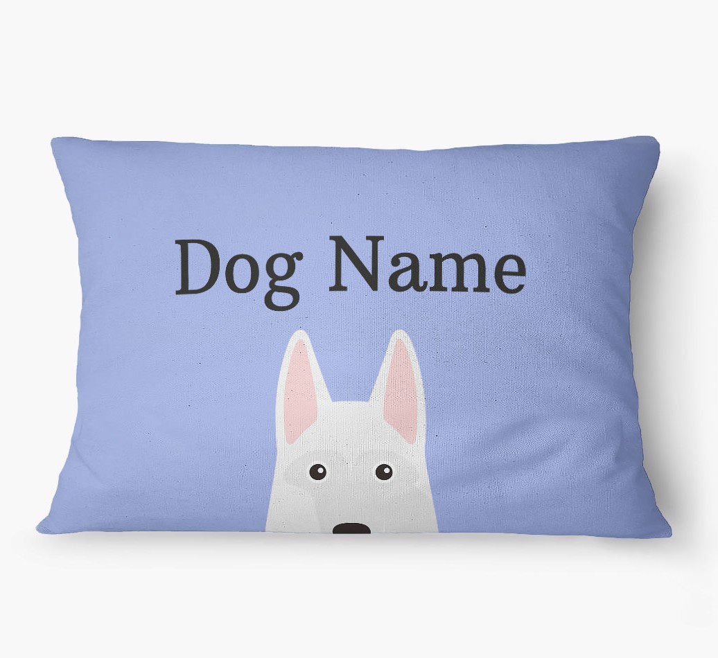 'Peeking Yappicon' - Personalized {breedFullName} Dog Bed