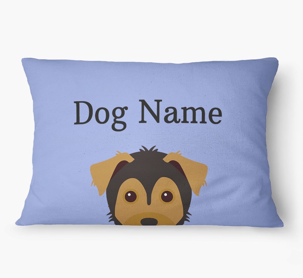 'Peeking Yappicon' - Personalized {breedFullName} Dog Bed