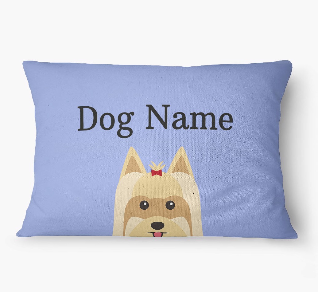 'Peeking Yappicon' - Personalized {breedFullName} Dog Bed