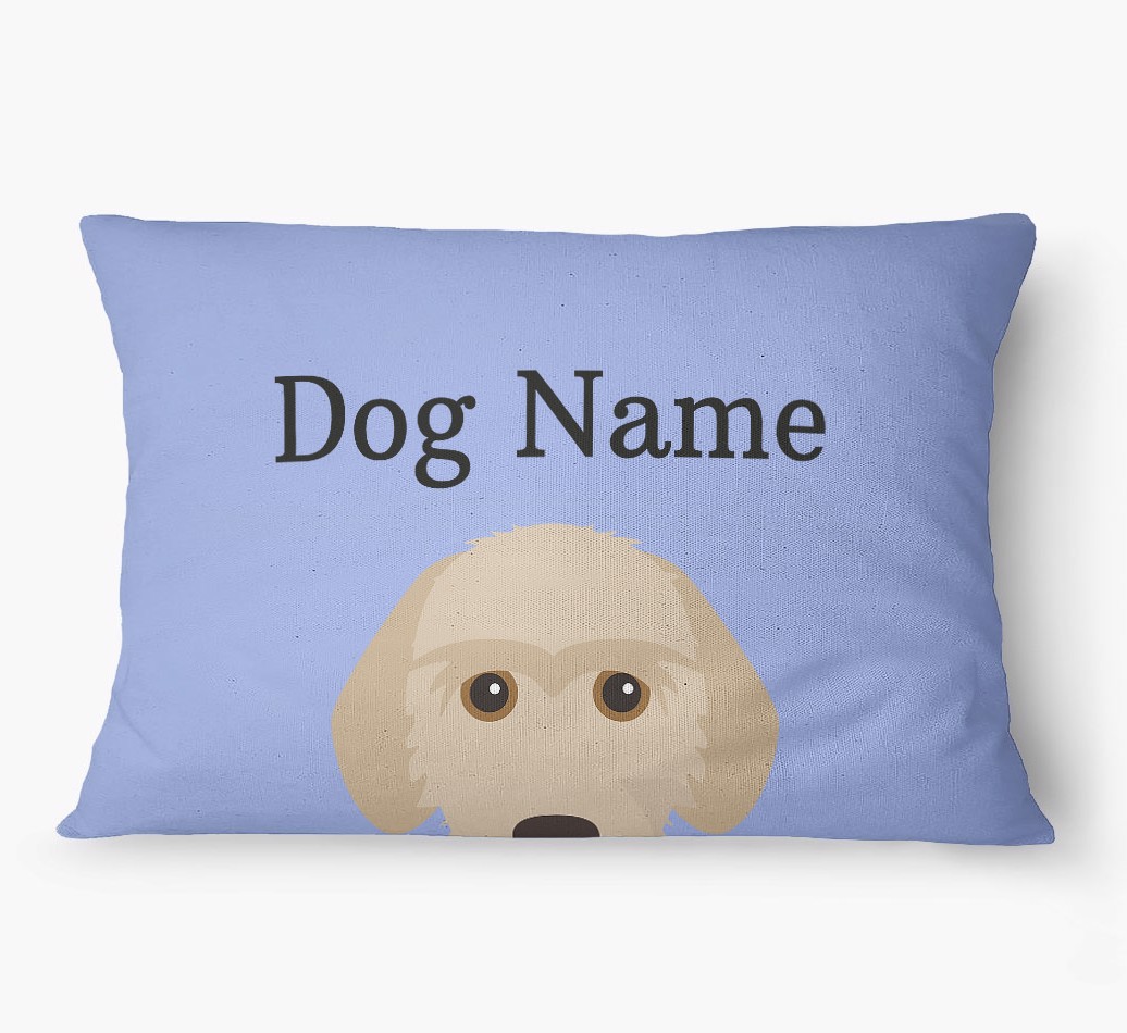 'Peeking Yappicon' - Personalized {breedFullName} Dog Bed