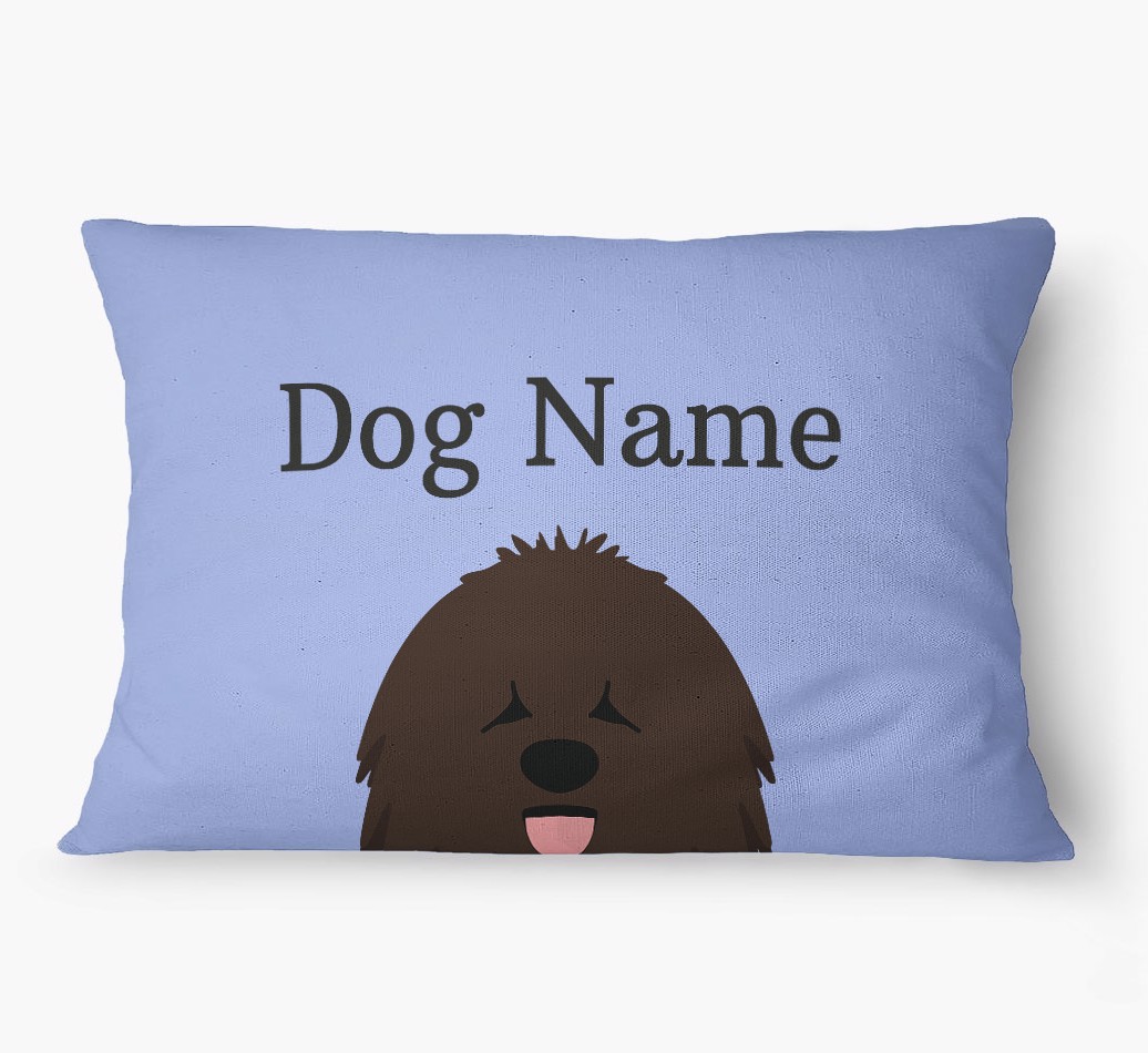 'Peeking Yappicon' - Personalized {breedFullName} Dog Bed