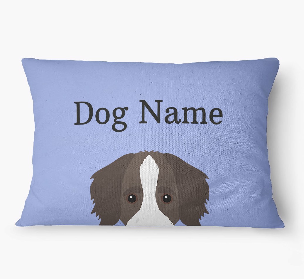 'Peeking Yappicon' - Personalized {breedFullName} Dog Bed