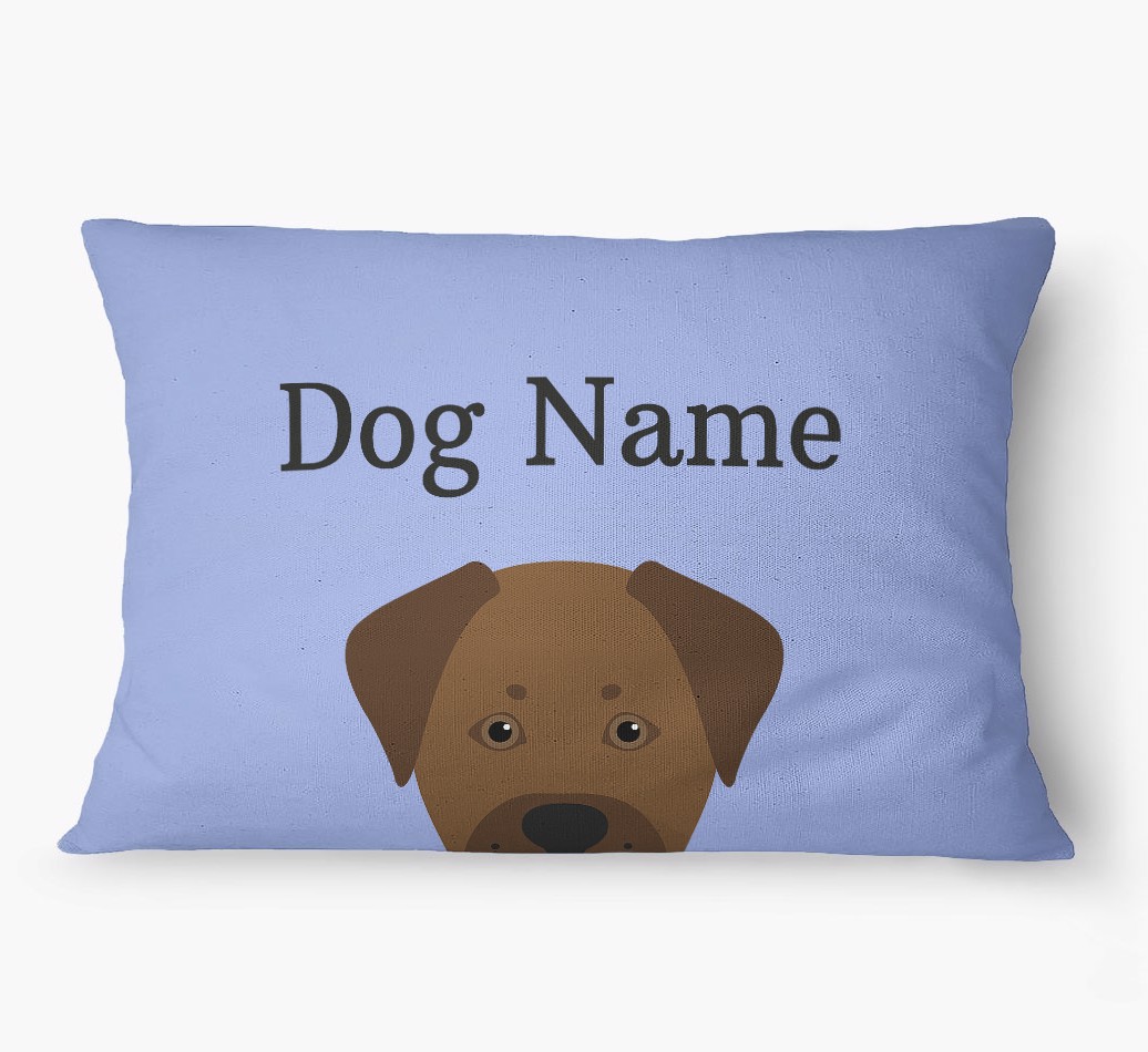 'Peeking Yappicon' - Personalized {breedFullName} Dog Bed