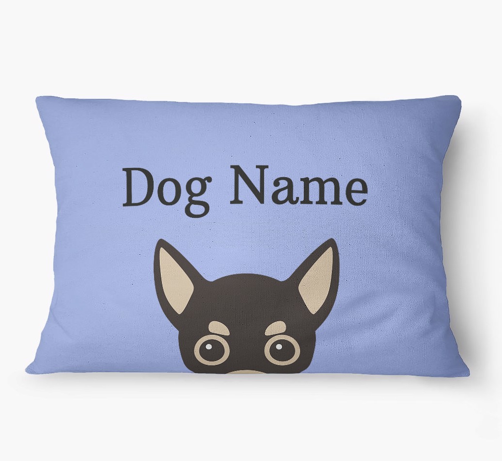 'Peeking Yappicon' - Personalized {breedFullName} Dog Bed