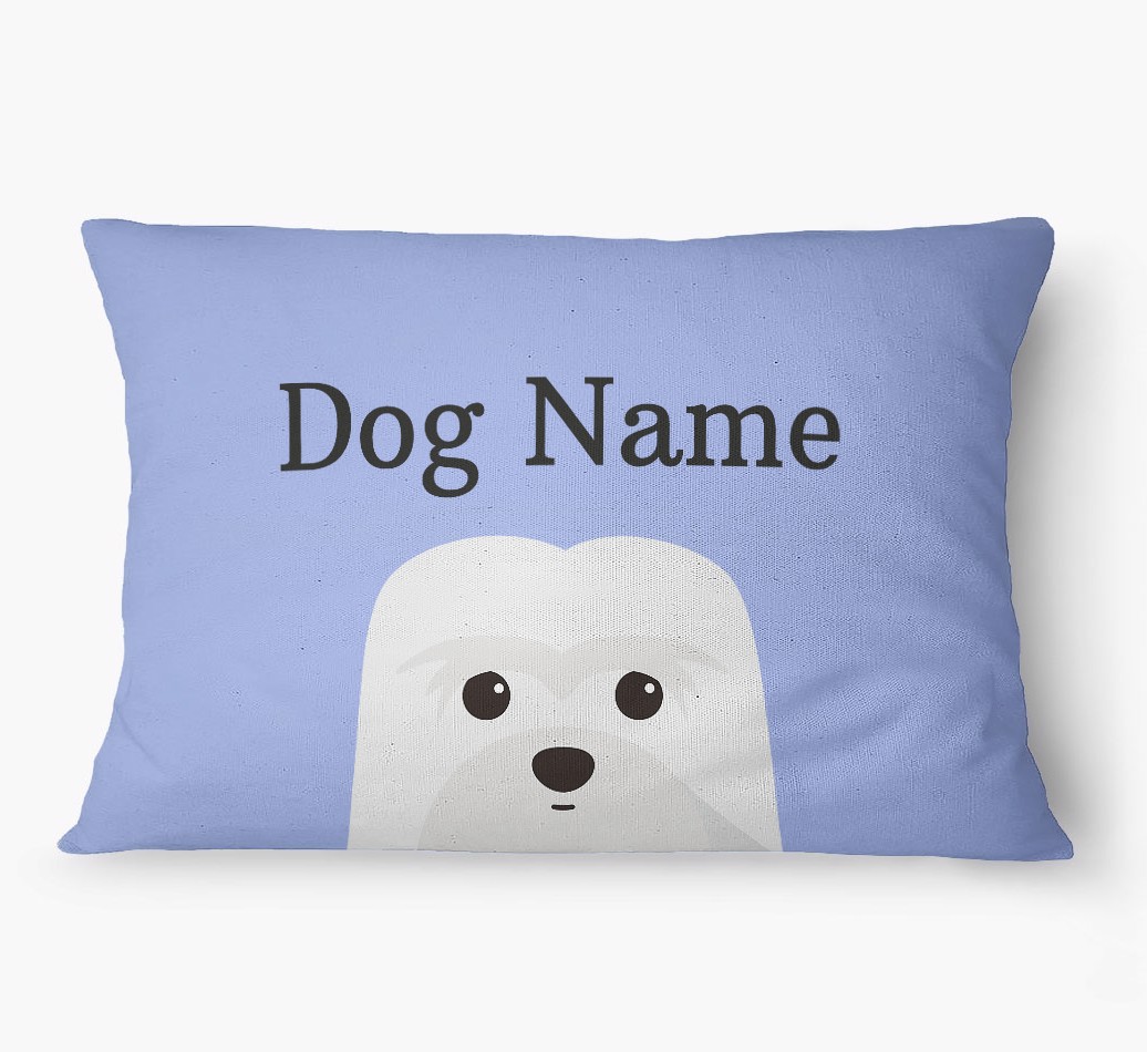 'Peeking Yappicon' - Personalized {breedFullName} Dog Bed