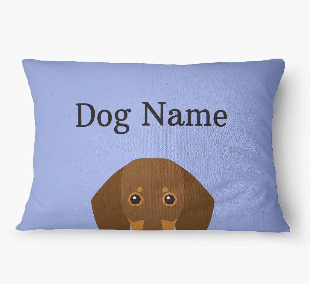 'Peeking Yappicon' - Personalized {breedFullName} Dog Bed