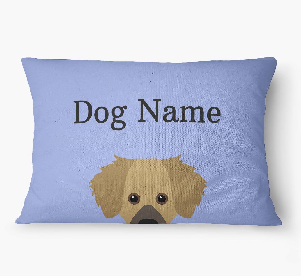'Peeking Yappicon' - Personalized {breedFullName} Dog Bed