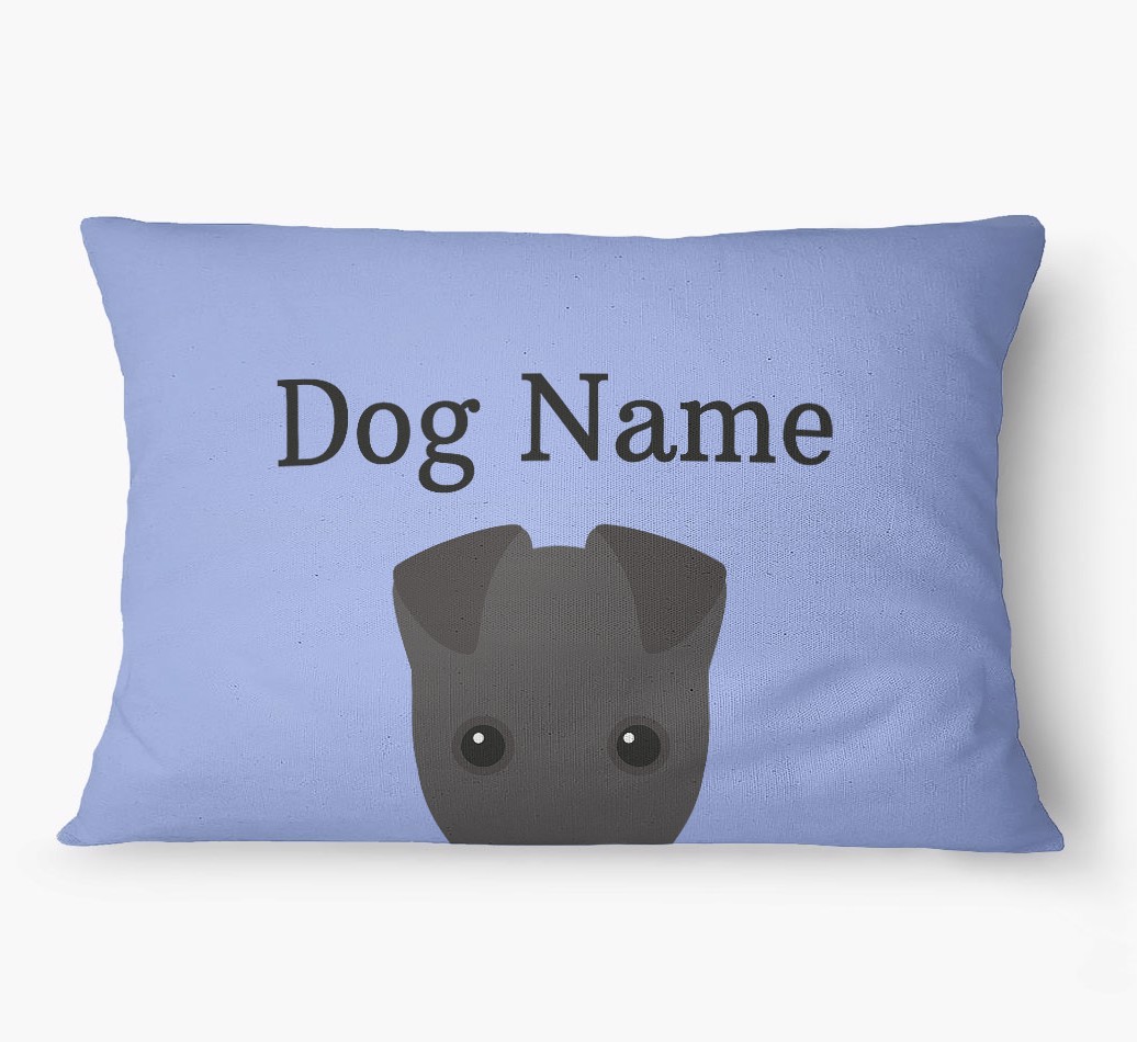 'Peeking Yappicon' - Personalized {breedFullName} Dog Bed