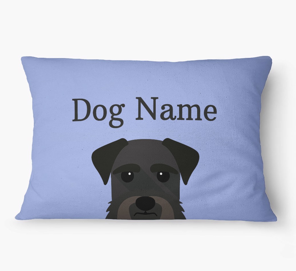 'Peeking Yappicon' - Personalized {breedFullName} Dog Bed