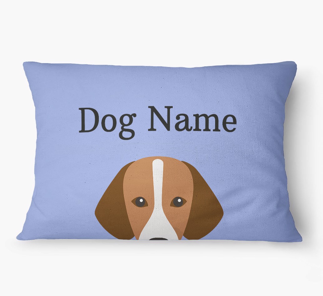 'Peeking Yappicon' - Personalized {breedFullName} Dog Bed