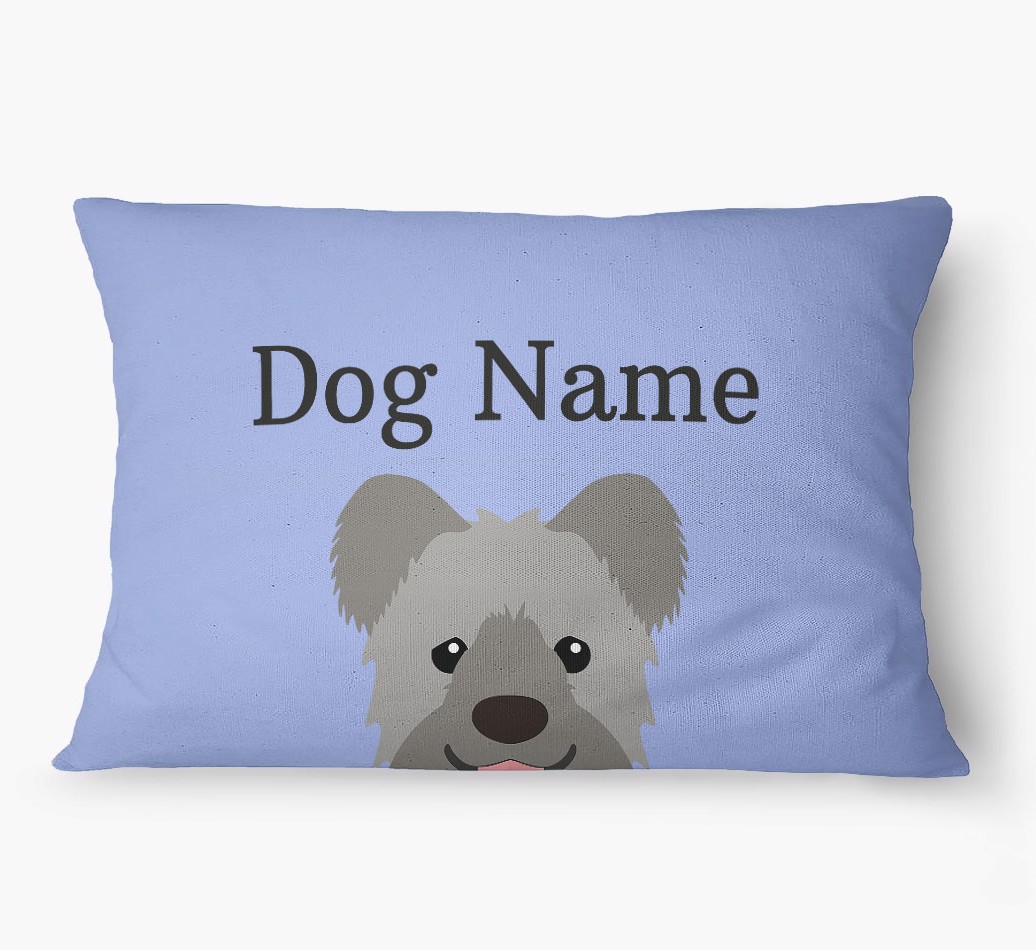 'Peeking Yappicon' - Personalized {breedFullName} Dog Bed